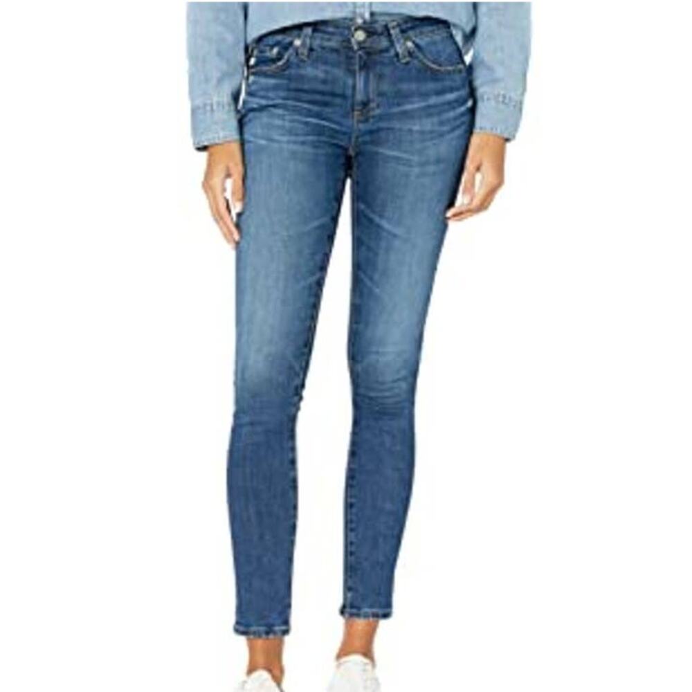 AG Adriano Goldschmied NWT Prima Mid Rise Ankle Cigarette Leg Jeans Size 24R